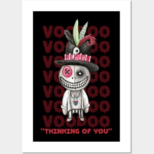 Voodoo Doll Thinking Of You Halloween Posters and Art